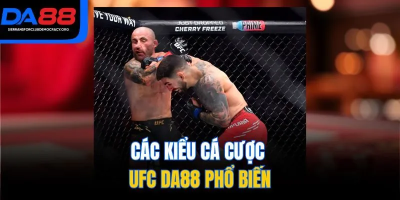 Các kiểu cá cược UFC DA88 phổ biến