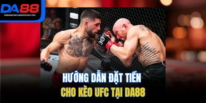 Hướng dẫn đặt tiền cho kèo UFC tại DA88